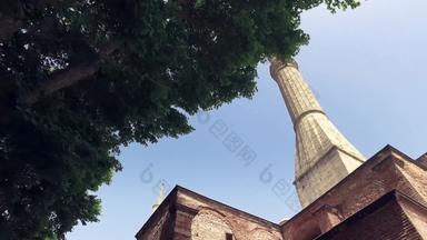 不知索菲娅穹顶尖塔小镇伊斯坦布尔